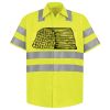 Men's High Visibility Safety Short Sleeve Work Shirt Thumbnail