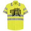 Men's High Visibility Safety Short Sleeve Work Shirt Thumbnail
