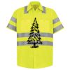 Men's High Visibility Safety Short Sleeve Work Shirt Thumbnail