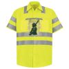 Men's High Visibility Safety Short Sleeve Work Shirt Thumbnail