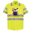 Men's High Visibility Safety Short Sleeve Work Shirt Thumbnail