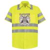 Men's High Visibility Safety Short Sleeve Work Shirt Thumbnail