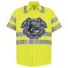 Men's High Visibility Safety Short Sleeve Work Shirt Thumbnail