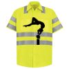 Men's High Visibility Safety Short Sleeve Work Shirt Thumbnail