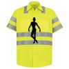 Men's High Visibility Safety Short Sleeve Work Shirt Thumbnail