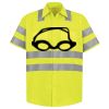 Men's High Visibility Safety Short Sleeve Work Shirt Thumbnail