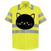 Men's High Visibility Safety Short Sleeve Work Shirt Thumbnail