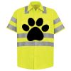 Men's High Visibility Safety Short Sleeve Work Shirt Thumbnail