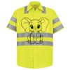Men's High Visibility Safety Short Sleeve Work Shirt Thumbnail