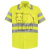 Men's High Visibility Safety Short Sleeve Work Shirt Thumbnail