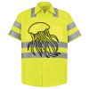 Men's High Visibility Safety Short Sleeve Work Shirt Thumbnail