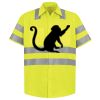 Men's High Visibility Safety Short Sleeve Work Shirt Thumbnail