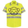 Men's High Visibility Safety Short Sleeve Work Shirt Thumbnail