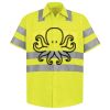 Men's High Visibility Safety Short Sleeve Work Shirt Thumbnail