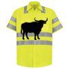 Men's High Visibility Safety Short Sleeve Work Shirt Thumbnail