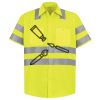 Men's High Visibility Safety Short Sleeve Work Shirt Thumbnail