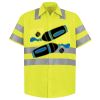 Men's High Visibility Safety Short Sleeve Work Shirt Thumbnail