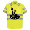 Men's High Visibility Safety Short Sleeve Work Shirt Thumbnail