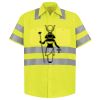 Men's High Visibility Safety Short Sleeve Work Shirt Thumbnail