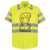 Men's High Visibility Safety Short Sleeve Work Shirt Thumbnail