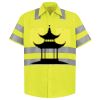 Men's High Visibility Safety Short Sleeve Work Shirt Thumbnail
