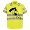 Men's High Visibility Safety Short Sleeve Work Shirt Thumbnail