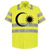 Men's High Visibility Safety Short Sleeve Work Shirt Thumbnail