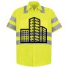 Men's High Visibility Safety Short Sleeve Work Shirt Thumbnail