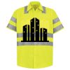 Men's High Visibility Safety Short Sleeve Work Shirt Thumbnail