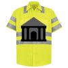 Men's High Visibility Safety Short Sleeve Work Shirt Thumbnail