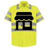 Men's High Visibility Safety Short Sleeve Work Shirt Thumbnail