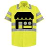 Men's High Visibility Safety Short Sleeve Work Shirt Thumbnail