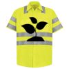 Men's High Visibility Safety Short Sleeve Work Shirt Thumbnail