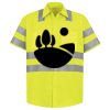 Men's High Visibility Safety Short Sleeve Work Shirt Thumbnail