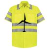 Men's High Visibility Safety Short Sleeve Work Shirt Thumbnail