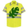 Men's High Visibility Safety Short Sleeve Work Shirt Thumbnail