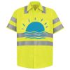 Men's High Visibility Safety Short Sleeve Work Shirt Thumbnail