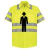 Men's High Visibility Safety Short Sleeve Work Shirt Thumbnail