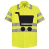 Men's High Visibility Safety Short Sleeve Work Shirt Thumbnail