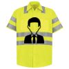 Men's High Visibility Safety Short Sleeve Work Shirt Thumbnail
