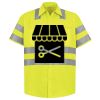 Men's High Visibility Safety Short Sleeve Work Shirt Thumbnail