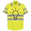 Men's High Visibility Safety Short Sleeve Work Shirt Thumbnail