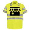 Men's High Visibility Safety Short Sleeve Work Shirt Thumbnail