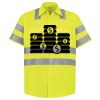 Men's High Visibility Safety Short Sleeve Work Shirt Thumbnail