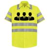 Men's High Visibility Safety Short Sleeve Work Shirt Thumbnail