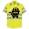 Men's High Visibility Safety Short Sleeve Work Shirt Thumbnail