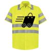 Men's High Visibility Safety Short Sleeve Work Shirt Thumbnail