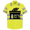 Men's High Visibility Safety Short Sleeve Work Shirt Thumbnail