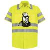 Men's High Visibility Safety Short Sleeve Work Shirt Thumbnail