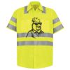 Men's High Visibility Safety Short Sleeve Work Shirt Thumbnail